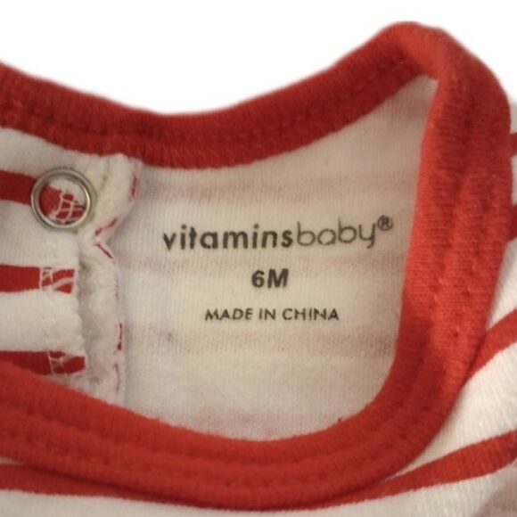 2pc Santa Christmas Holiday Infant Sleepers sz 6M Infant Pajamas PJs - Picture 5 of 10